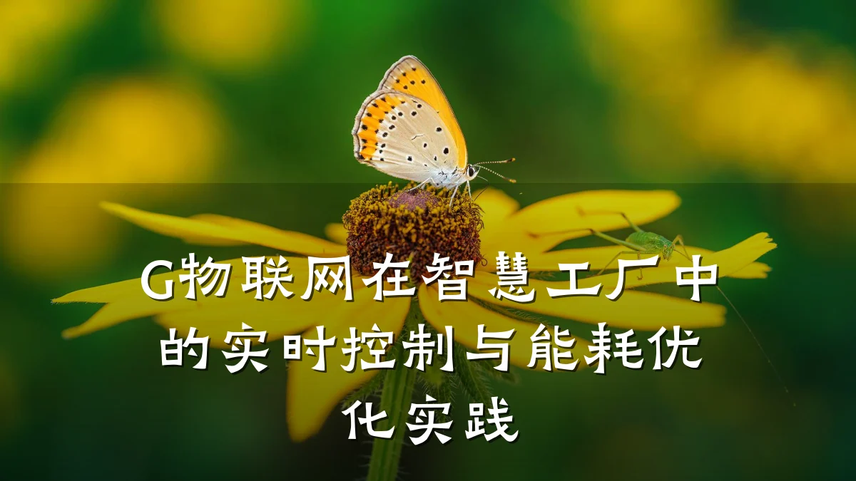 G物联网在智慧工厂中的实时控制与能耗优化实践