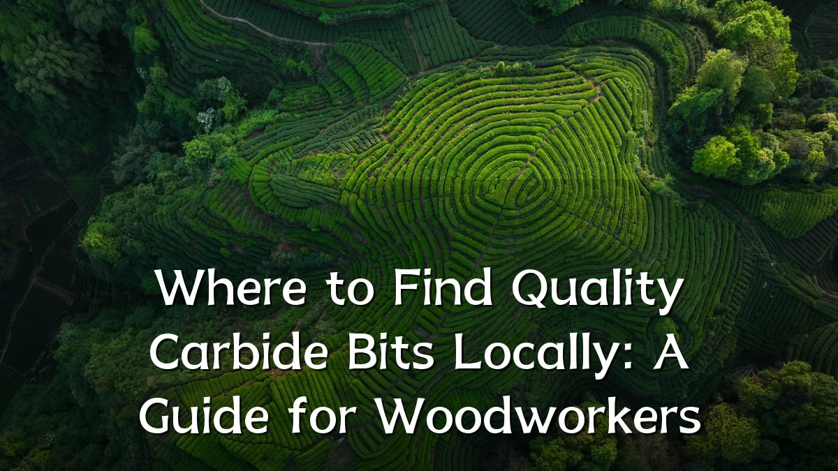 Where to Find Quality Carbide Bits Locally: A Guide for Woodworkers