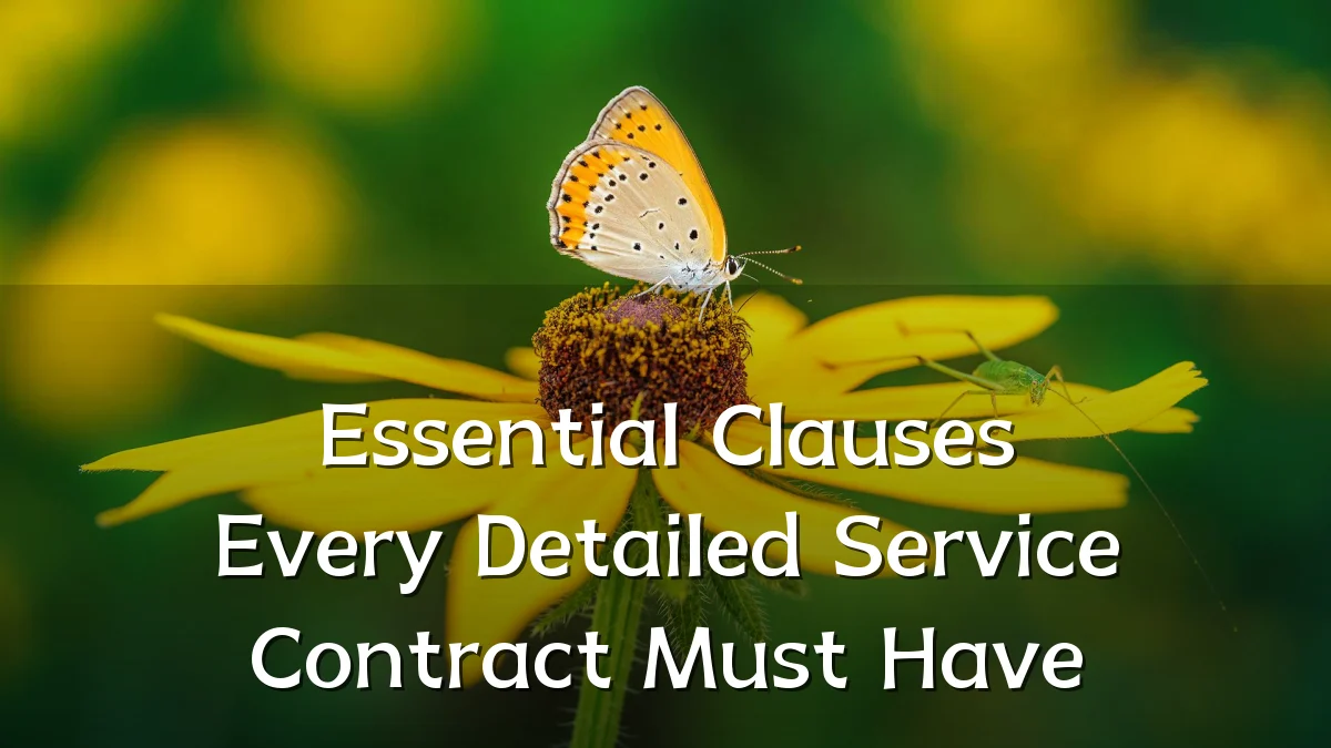 Essential Clauses Every Detailed Service Contract Must Have