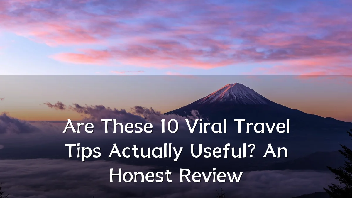 Are These 10 Viral Travel Tips Actually Useful? An Honest Review