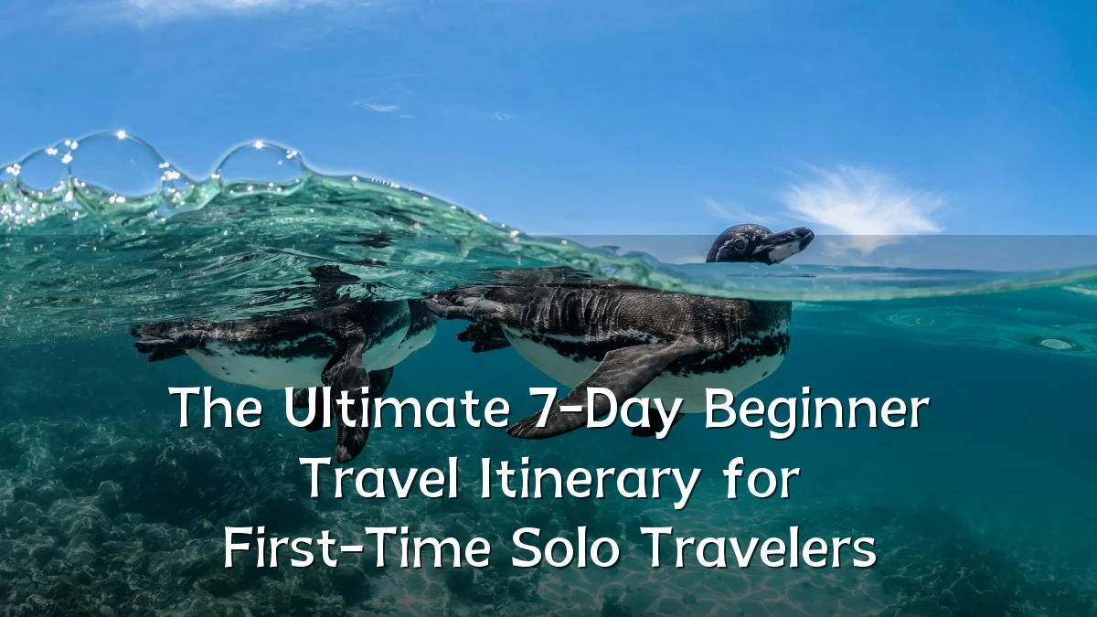 The Ultimate 7-Day Beginner Travel Itinerary for First-Time Solo Travelers