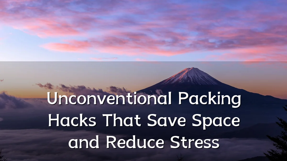 Unconventional Packing Hacks That Save Space and Reduce Stress